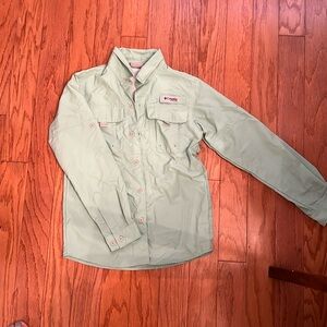 Columbia PFG performance fishing shirt. Boys size medium (10/12